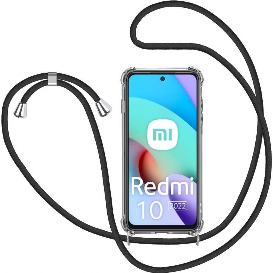 Screenguard Xiaomi Redmi 10 2022 Loopster Necklace Hülle, Handykette, Transparent