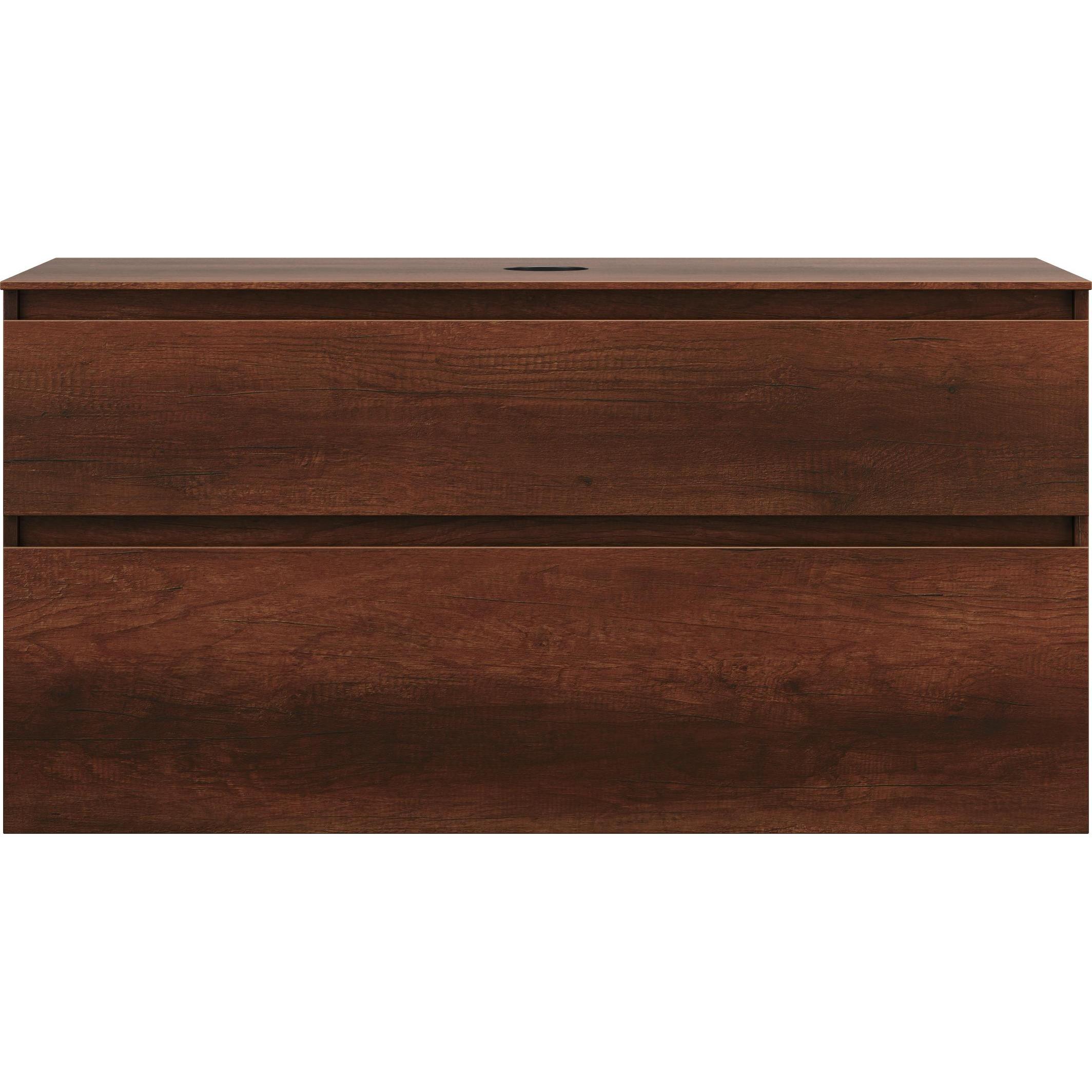 burgbad, Waschtischkonsole, Lin20 Waschtischunterschrank inklusive Konsolenplatte, 2 Auszüge, Tiefe 487mm, 1202x487x661