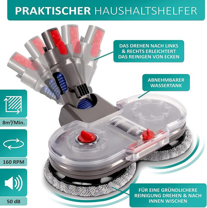 Actual product image Cleanify Mop Attachment for Dyson V7-V15