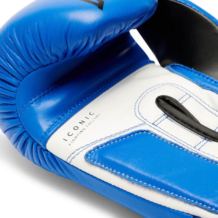 Actual product image Leone Iconic Boxing Gloves Blue GN208 (12 OZ, One size)