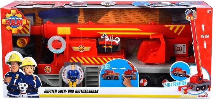 Produktbild Simba Feuerwehrmann Sam Jupiter Rettungskran 50cm Kran Važiuoklė Auto
