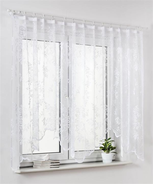 Domoletti Day curtain NADIA, white, 300 cm x 150 cm (300 x 150 cm)