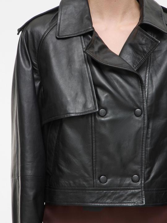 Produktbild Rouge Edit Zweireihige Lederjacke (38)