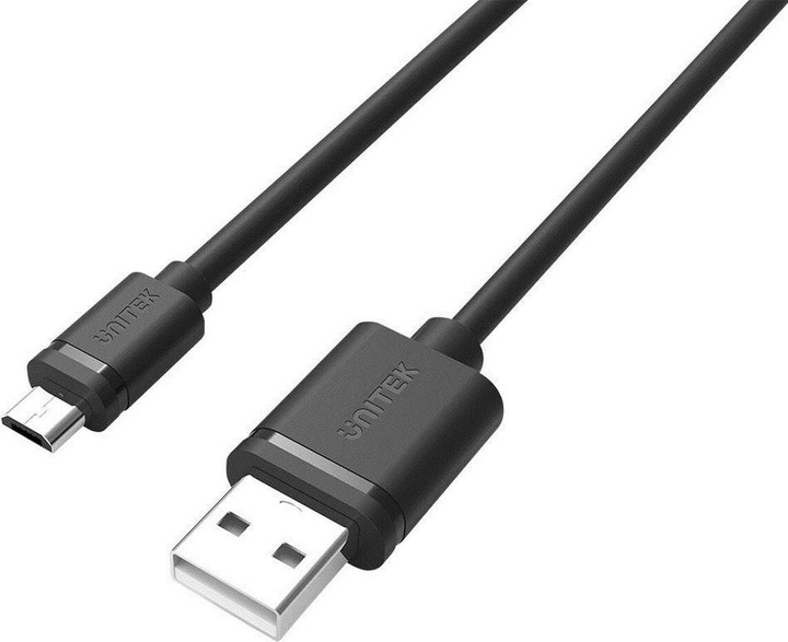 Actual product image Unitek Y-C451GBK USB Cable USB 2.0 USB A Micro-USB B (1 m, USB 2.0)