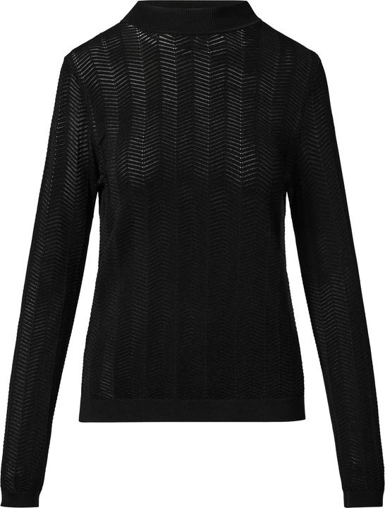 Produktbild Comma Strickpullover Strickpullover mit Fischgrätmuster und Rippbündchen (46)