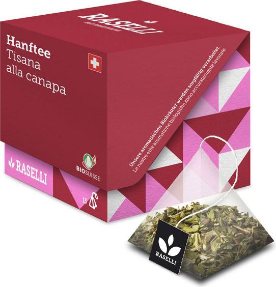 Produktbild Raselli Bio-K Hanftee a 15 Pyramidenbeuteln (22.50 g)
