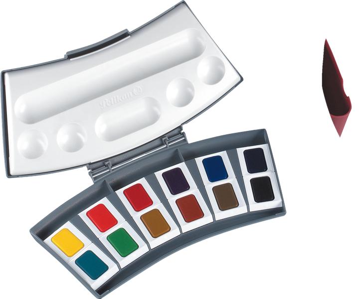 Produktbild Pelikan Aquarellkasten, 12 Farben (1000 ml)