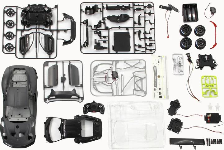 Produktbild Jamara Porsche 911 GT2 RS Clubsport 25 1:18 grau 2,4 GHz Bausatz