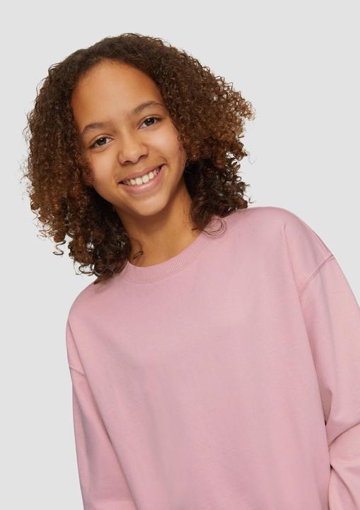 Image du produit S.Oliver Sweatshirt Unisex Sweatshirt mit Rippbündchen und Print (134, 140)