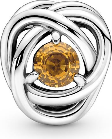 Image du produit Pandora Pierre de naissance de novembre Charm cercle d'éternité couleur miel (Argent sterling 925)