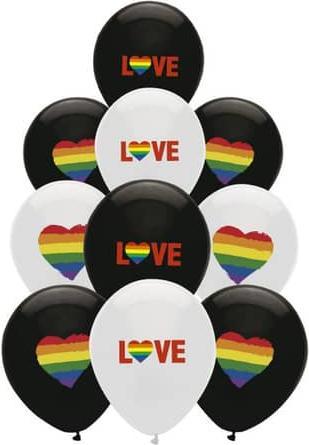 Produktbild Globos 10 Luftballons - Pride Love