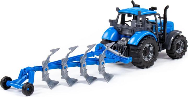Image du produit Polesie Cavallino Tracteur avec charrue Bleu, échelle 1:32