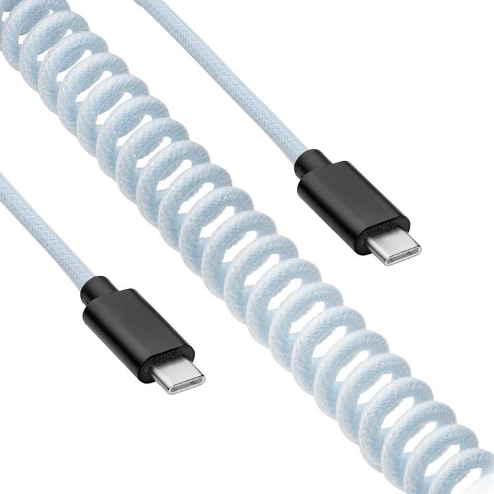 Actual product image Akyga USB cable USB 2.0 USB-C® plug 3.00 m White AK-USB-49 (3 m, USB 2.0, 5 W)