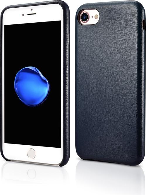 Produktbild iCarer iPhone XS Max - Luxury Echtleder Xoomz XIXS03-BU, dunkelblau (Apple iPhone XS Max)