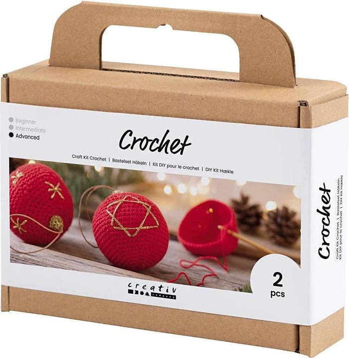 Produktbild Creativ Company Bastelset Weihnachtskugeln Häkeln