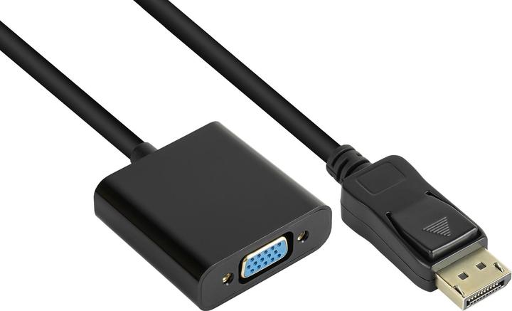 Actual product image Good Connections Adapter DisplayPort male to VGA female, 1920*1200 @60Hz, gold plated contacts, approx. 20cm, Good (VGA, 200 cm)