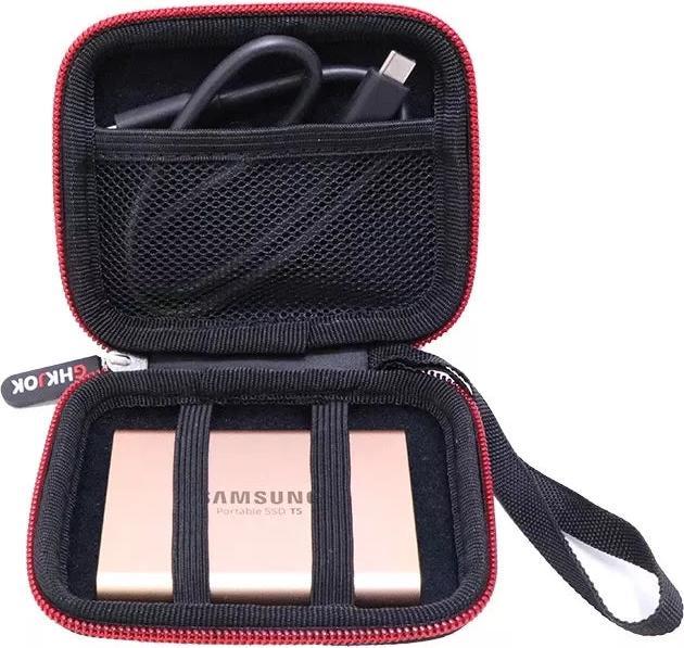 Only-Bags.Store Hard Drive Carrying Case for Samsung T7 Touch SSD. Shockproof hard case organiser