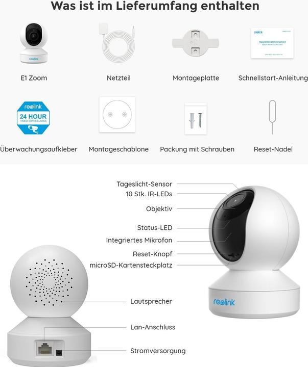 Image du produit Reolink 5MP PTZ Überwachungskamera