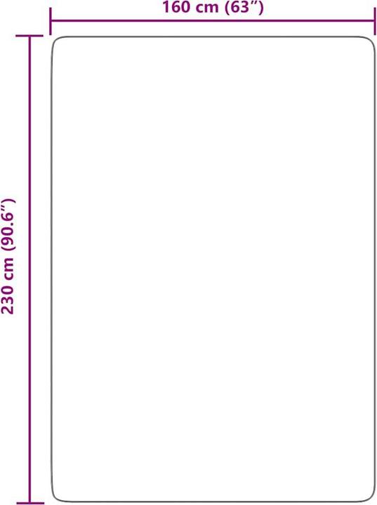 Produktbild vidaXL Shaggy-Teppich