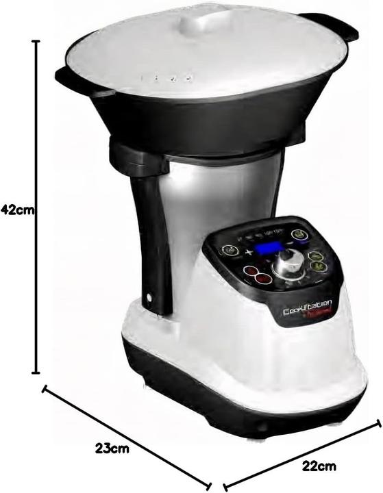 Actual product image Techwood Multifunctional Food Processor with 6 Speeds, Pulse Function, 1200W Power (1200 W, 1.75 l)