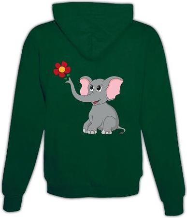 Immagine prodotto Schwesternuhr Felpa con cappuccio Elefante Unisex (S)