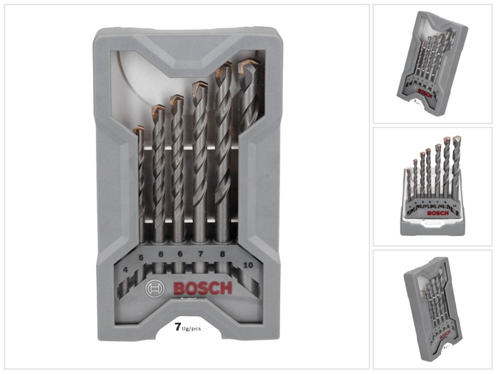 Actual product image Bosch Professional Zubehör Concrete drill set CYL-3 (4 mm, 5 mm, 6 mm, 7 mm, 8 mm, 10 mm)
