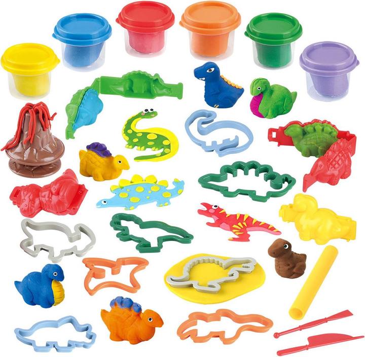 Produktbild Play Dino Party Ton-Set, 6 Tontöpfe