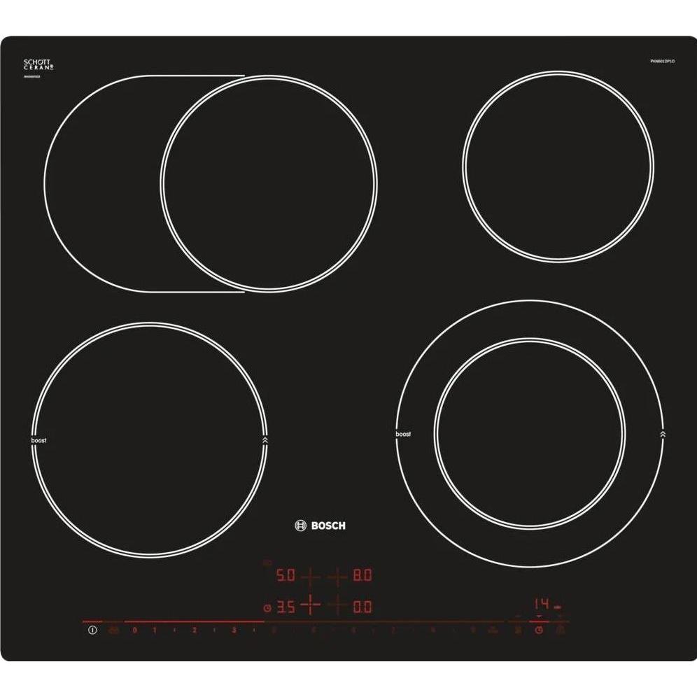 Bosch Hausgeräte PKN601DP1D, Kochfeld, Schwarz