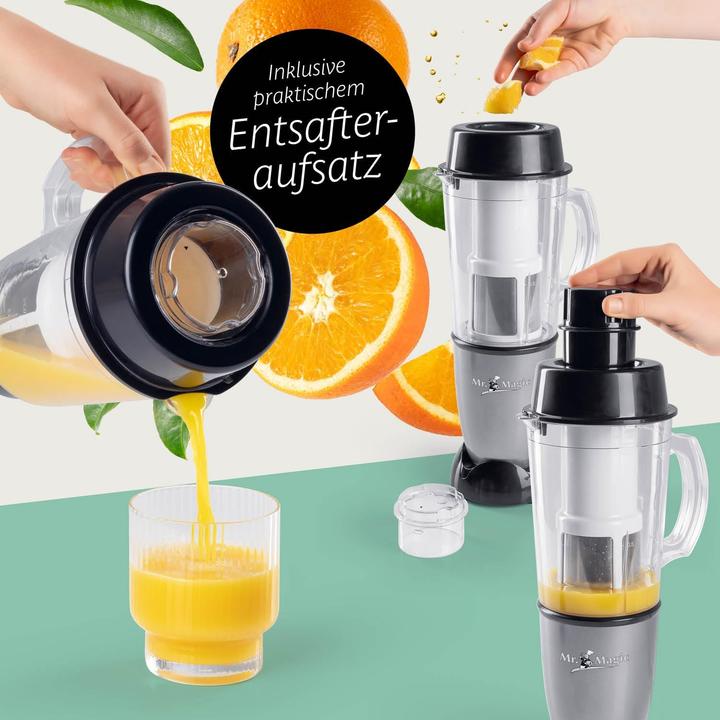 Image du produit Gourmetmaxx 14949 Mixeur Mr. Magic 18 pcs. 400W gris/noir (400 W)