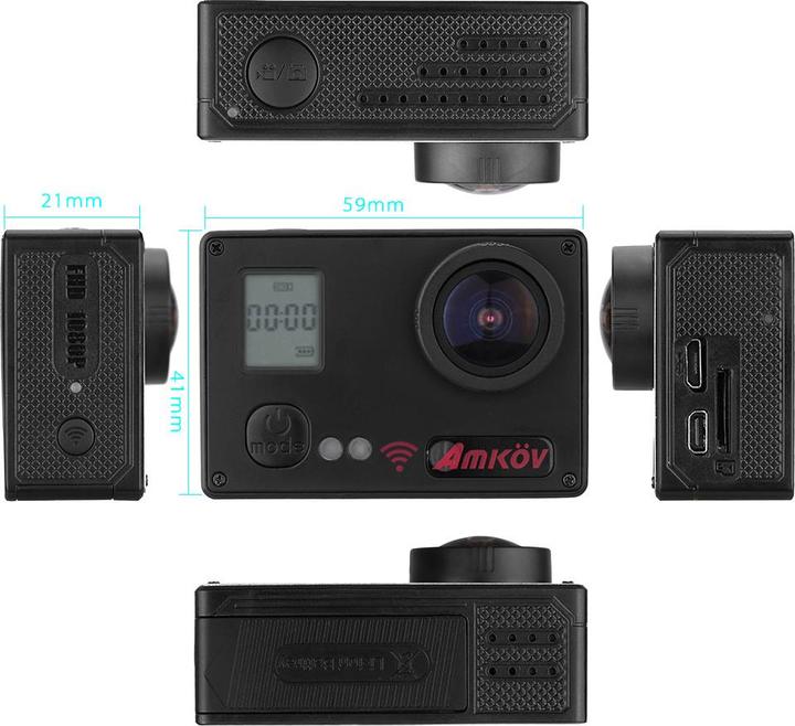 Immagine prodotto Amkov Videocamera sportiva PNI AMK7000S 4K Action Camera (WiFi)