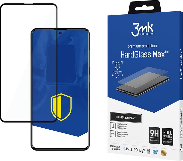 Image du produit 3MK HardGlass Max for Samsung Galaxy A51 black frame (1 pcs, Samsung Galaxy A51)