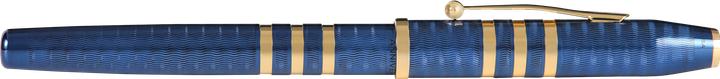 Actual product image Cross Century II fountain pen blue lacquer with finely engraved pattern 175th anniversary 23 carat gold pl (23 carat gold-plated, Gold plated)