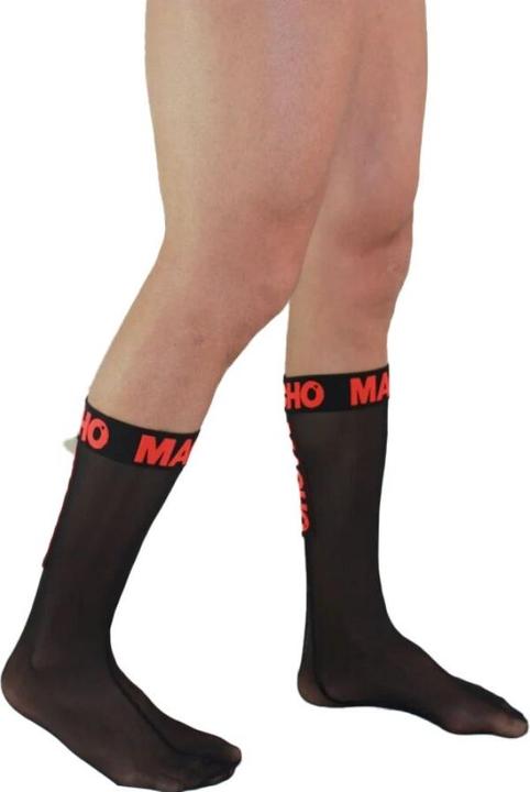 Immagine prodotto Macho Underwear Macho - Dãoenne Socken Einheitsgrã–Sse Schwarz/Rot (36, 38, 40, 42, 44)