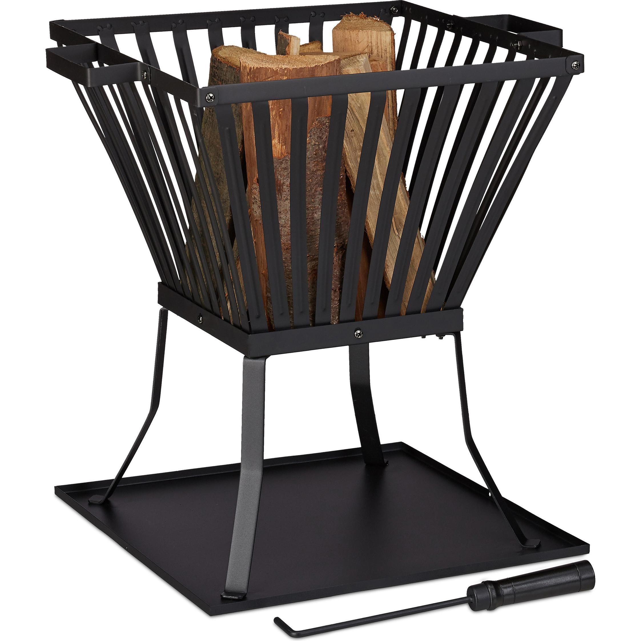 Relaxdays, Feuerschale, Feuerkorb (56.50 cm)