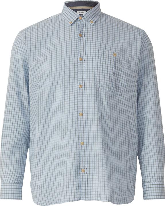 Immagine prodotto s.Oliver Hemd Regular Fit: Gewaschenes Hemd mit Karomuster (4XL, XXL)