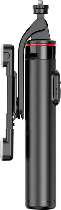 Actual product image Hurtel Selfie stick WC13YDS telescopic tripod 1.3m with double lamp and phone holder - black