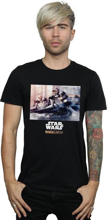 Actual product image Star Wars Mens The Mandalorian Scout Troopers T-Shirt (4XL)