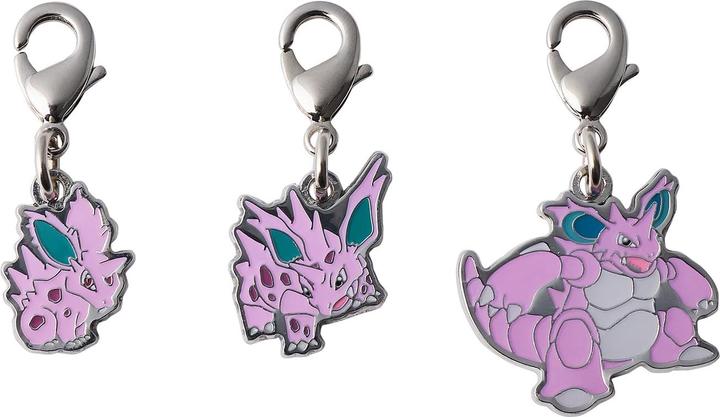 Actual product image Pokémon Pokemon Center - Nidoran, Nidorino, Nidoking key ring - 3 pieces