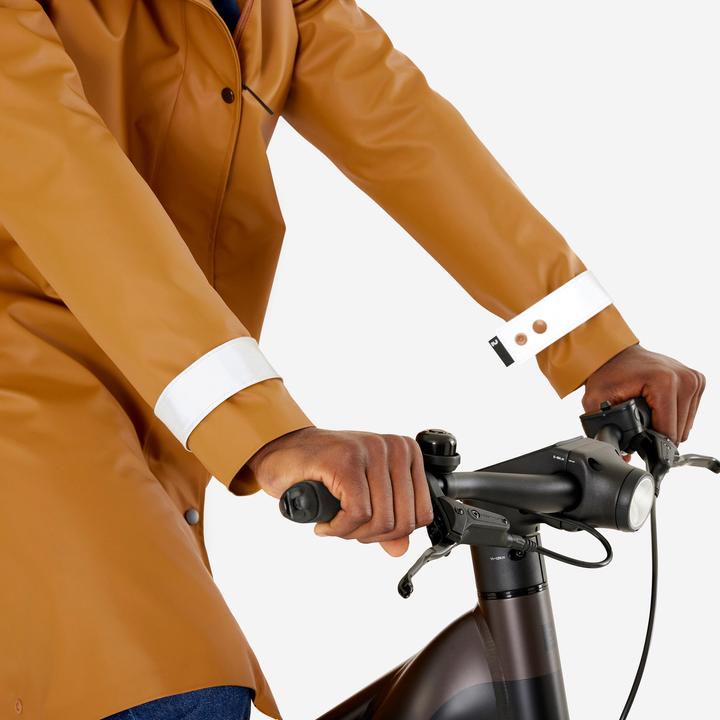 Image du produit Btwin Parka vélo City 540 imperméable unisexe jaune (XL)
