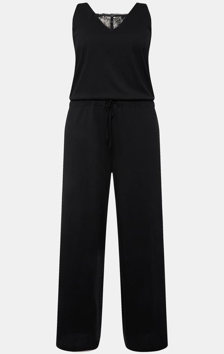 Produktbild Ulla Popken Jumpsuit, Spitze, V-Ausschnitt, ärmellos (60)