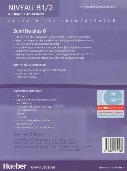 Produktbild Schritte plus 6. B1/2. Kursbuch, Arbeitsbuch mit CD (Deutsch, Silke Hilpert, Anja Schümann, 2017)