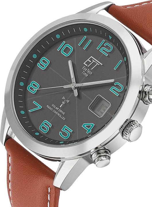 Produktbild ETT EGS-11499-22L Solar drive Funkuhr Basic Herrenuhr 41mm 5ATM (Digitaluhr, Analoguhr, 41 mm)