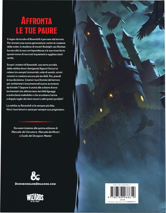 Immagine prodotto Wizards of the Coast Dungeons & Dragons - Guida a Ravenloft - Italiano (Italiano)