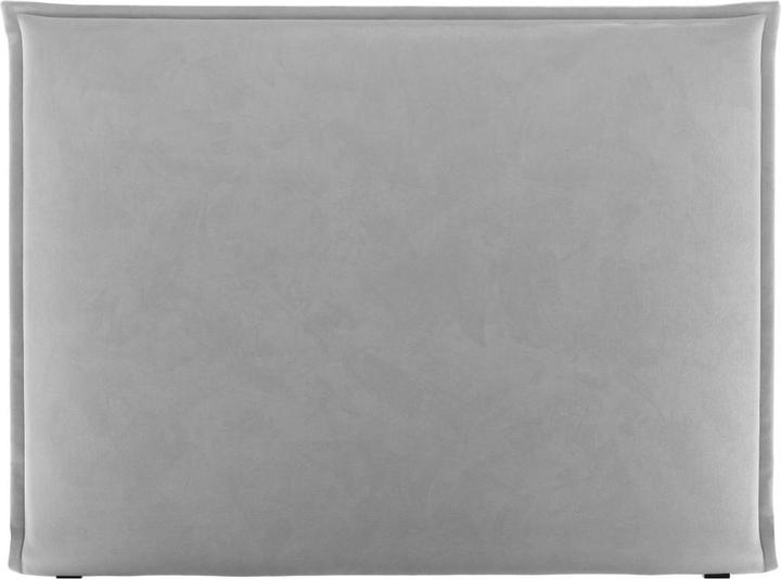 Actual product image Micadoni Velvet Headboard, "Monica", Light Grey, 200x8x120 Made in Europe (8 x 200 x 120 cm)