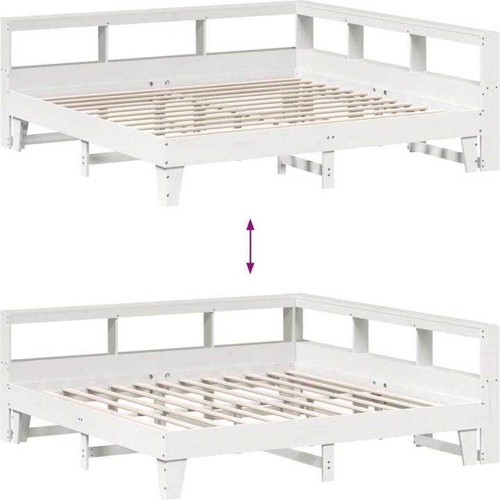 Produktbild vidaXL Bett mit Regal (200 x 200 cm)