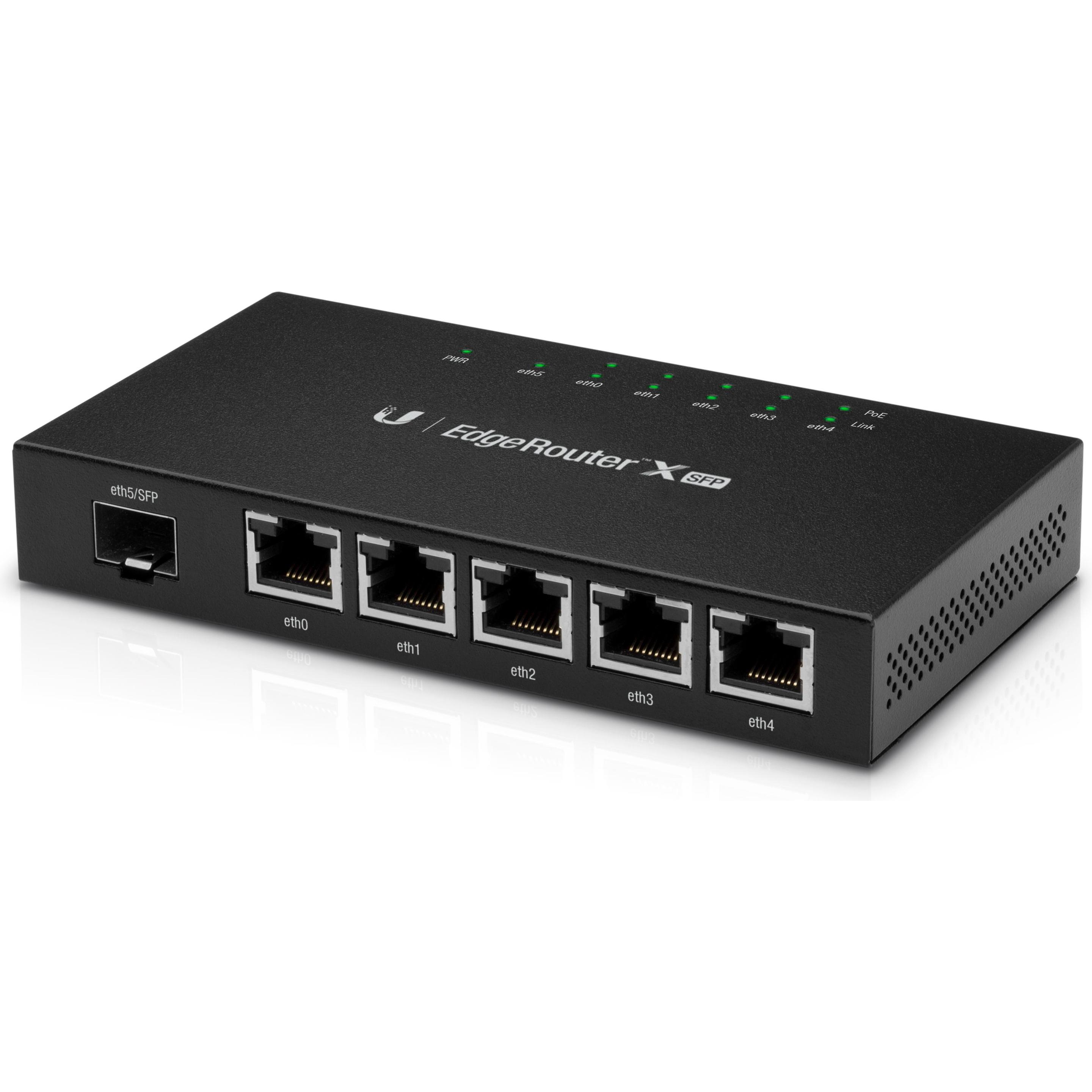 Ubiquiti EdgeRouter X SFP, Router, Schwarz