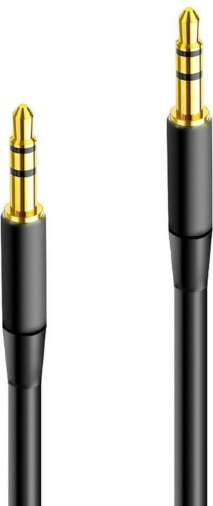 Image du produit Maxlife câble audio jack 3,5 mm - jack 3,5 mm 1m noir (1 m, Câble jack 2,5 mm)