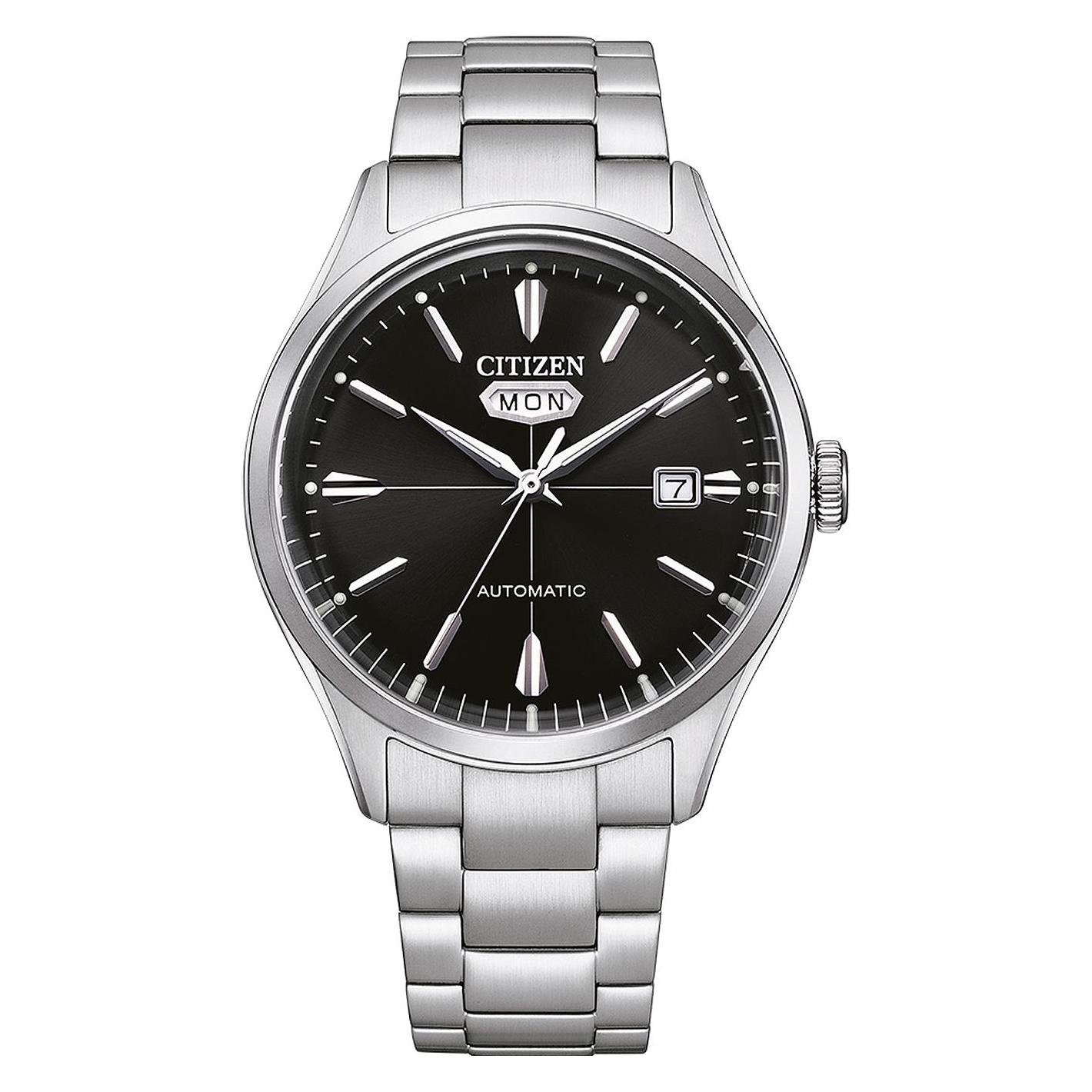 Citizen, Armbanduhr, NH8391-51E Automatik Herren 40mm 5ATM, Silber, (Analoguhr, 40 mm)