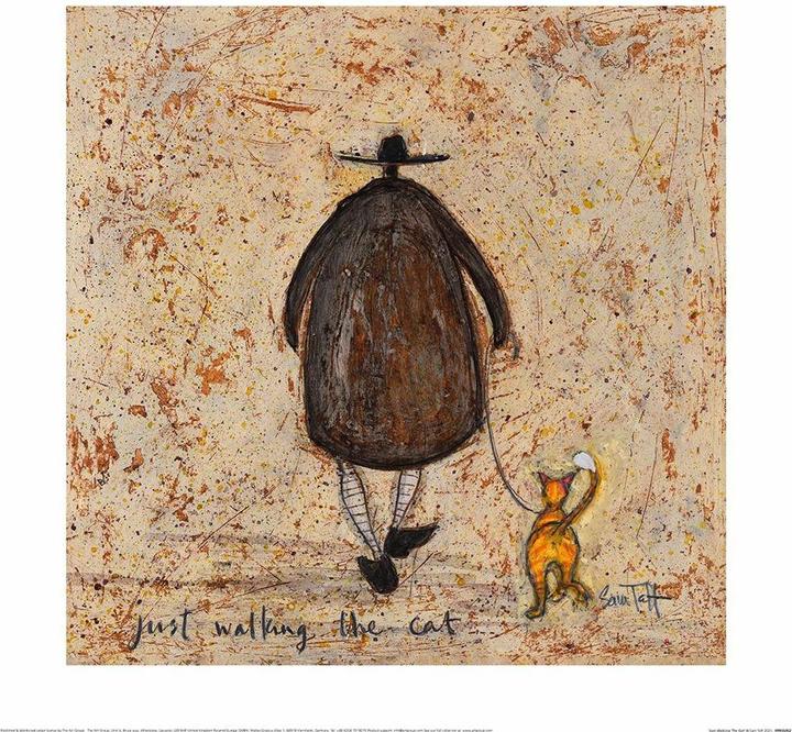 Immagine prodotto Sam Toft Murale "Solo il gatto che cammina (40 x 40 cm)
