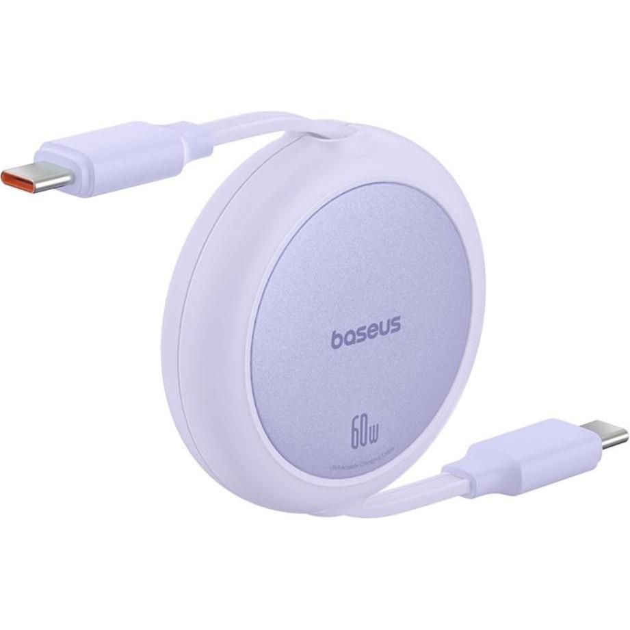 Thumbnail - Baseus Free2Pull Mini USB-C to USB-C 60W USB cable, 1m (purple) (1 m), USB Kabel